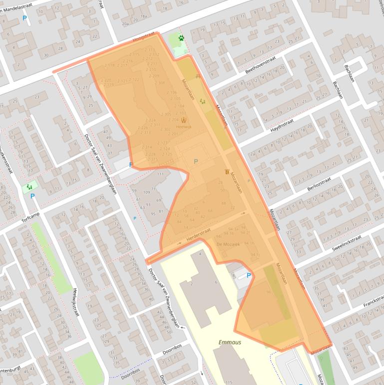 Kaart van postcodegebied 5384CG.