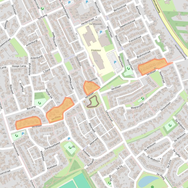 Kaart van postcodegebied 5384CH.