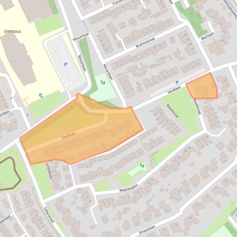 Kaart van postcodegebied 5384CN.