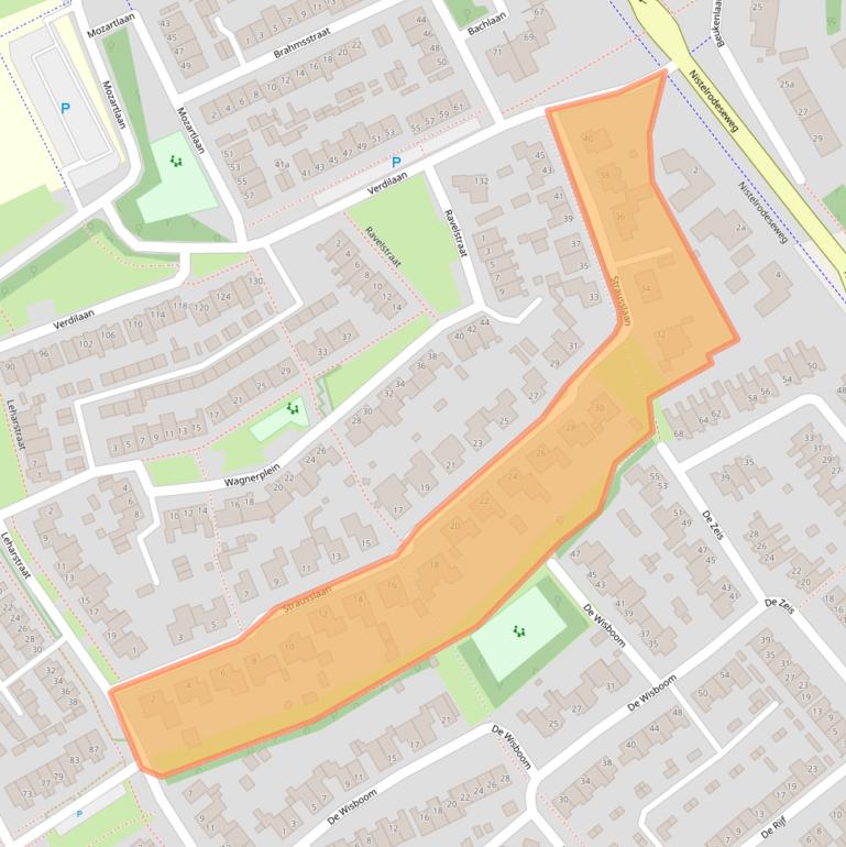 Kaart van postcodegebied 5384CX.