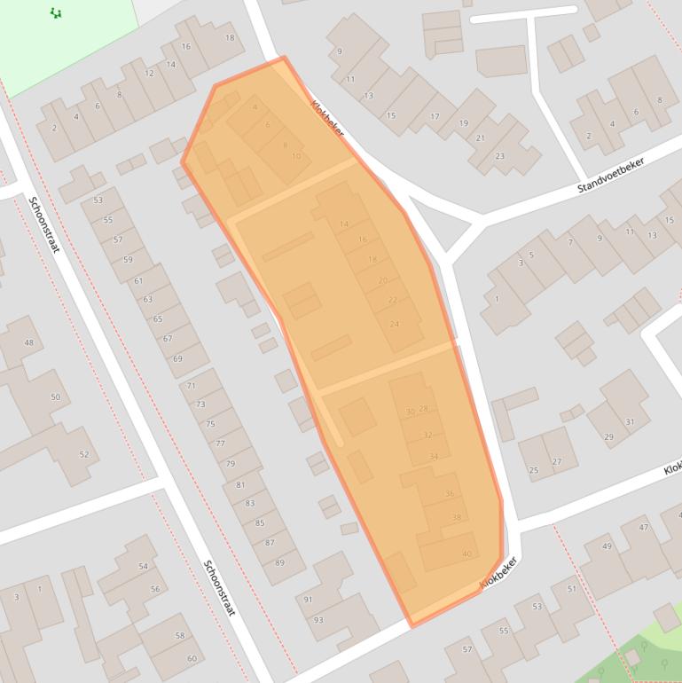 Kaart van postcodegebied 5384DR.