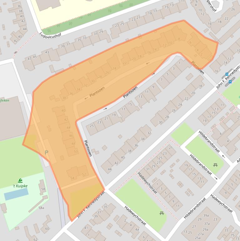 Kaart van postcodegebied 5384EV.