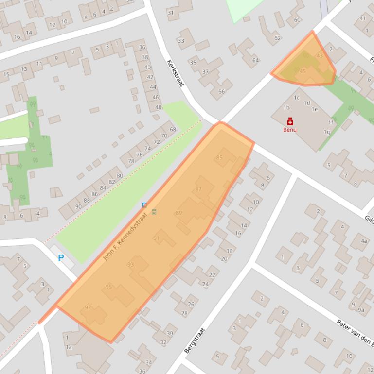 Kaart van postcodegebied 5384GB.