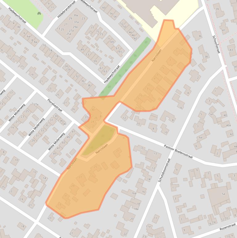 Kaart van postcodegebied 5384GM.