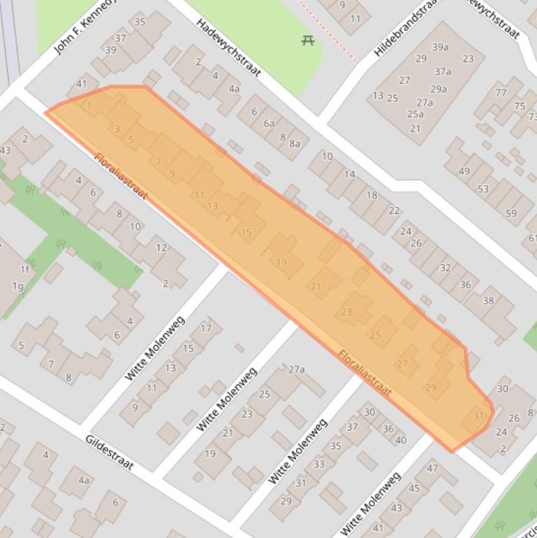 Kaart van postcodegebied 5384GN.