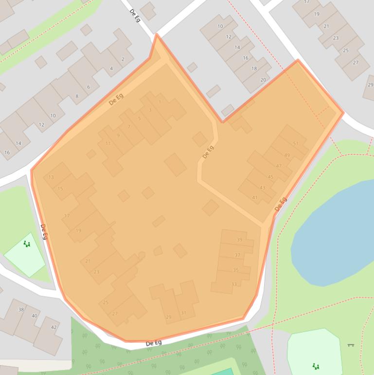 Kaart van postcodegebied 5384HA.