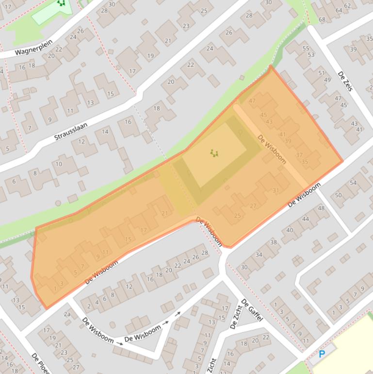 Kaart van postcodegebied 5384HD.