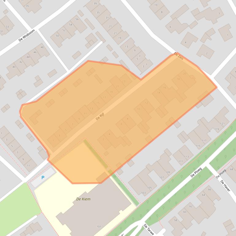 Kaart van postcodegebied 5384HH.