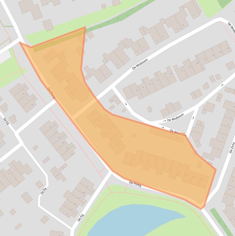 Kaart van postcodegebied 5384HK.