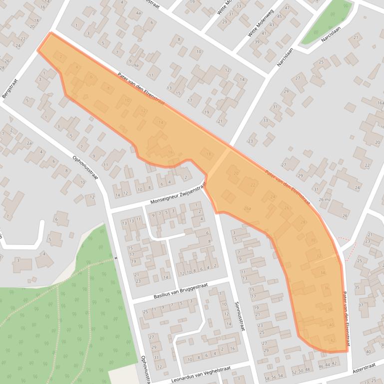 Kaart van postcodegebied 5384JH.