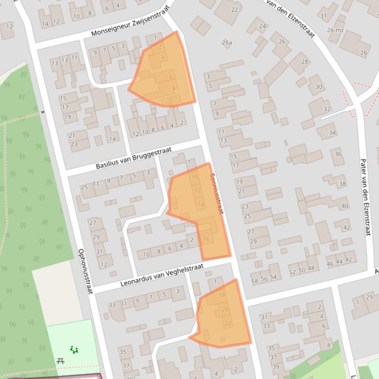 Kaart van postcodegebied 5384JK.
