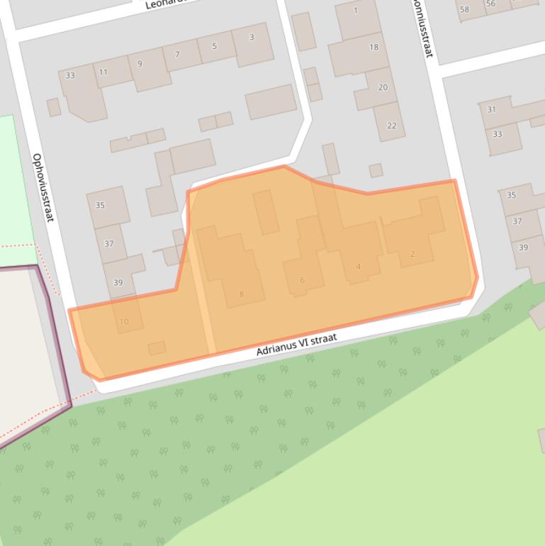 Kaart van postcodegebied 5384JR.