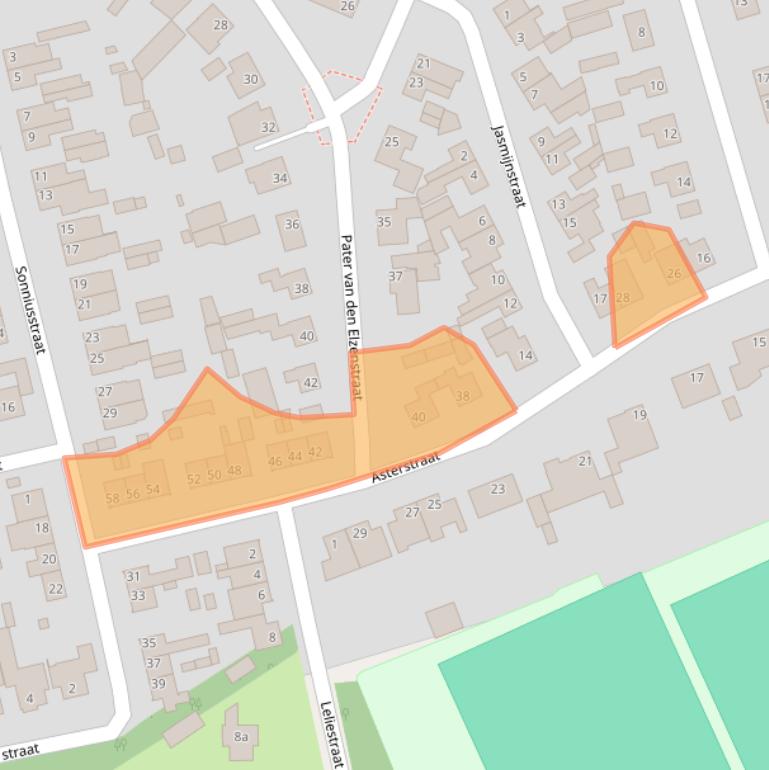 Kaart van postcodegebied 5384JV.