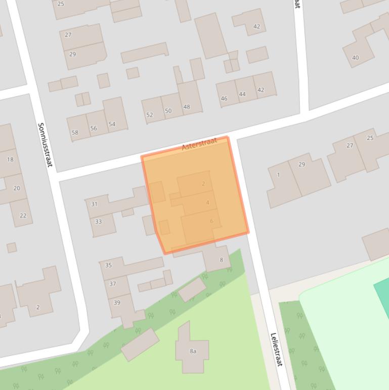 Kaart van postcodegebied 5384JW.