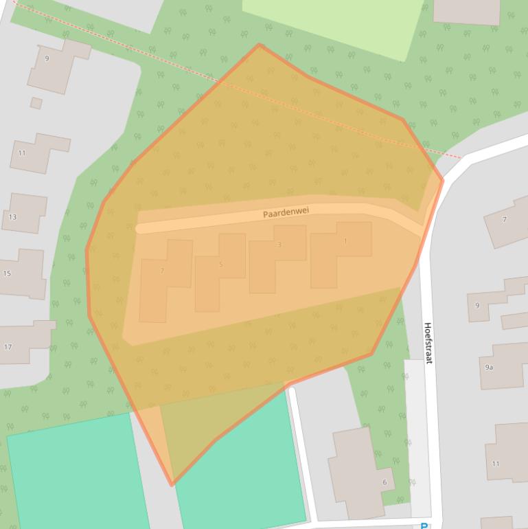 Kaart van postcodegebied 5384JZ.