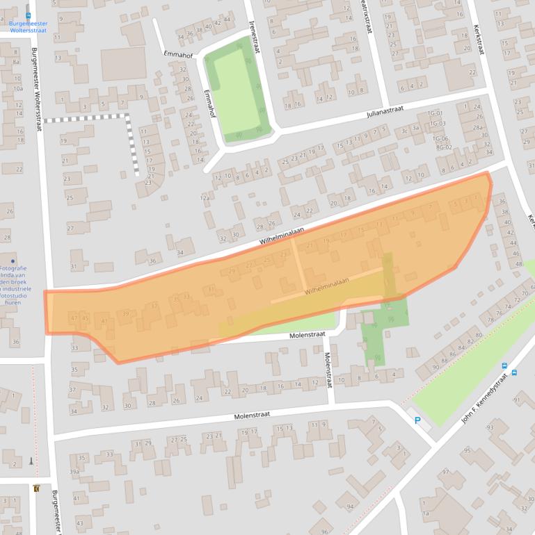 Kaart van postcodegebied 5384KP.