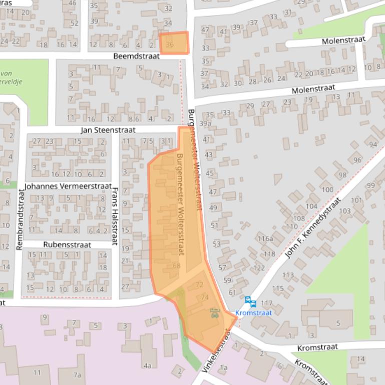 Kaart van postcodegebied 5384KW.