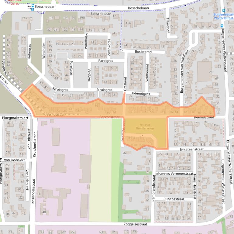 Kaart van postcodegebied 5384LB.