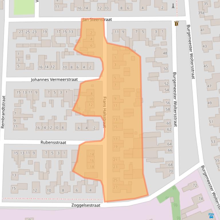 Kaart van postcodegebied 5384LG.