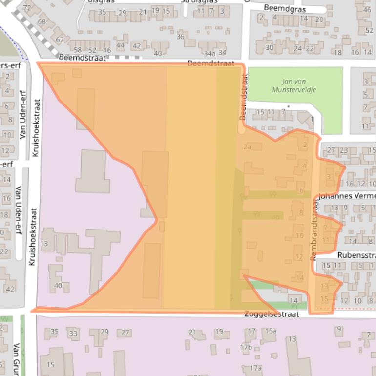 Kaart van postcodegebied 5384LH.
