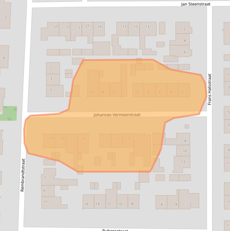 Kaart van postcodegebied 5384LJ.