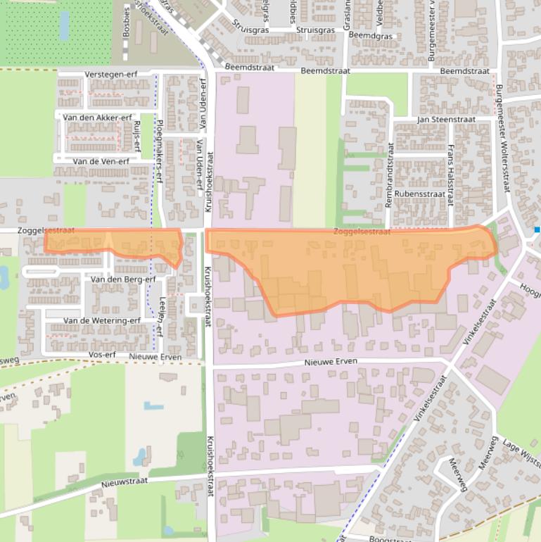 Kaart van postcodegebied 5384LL.