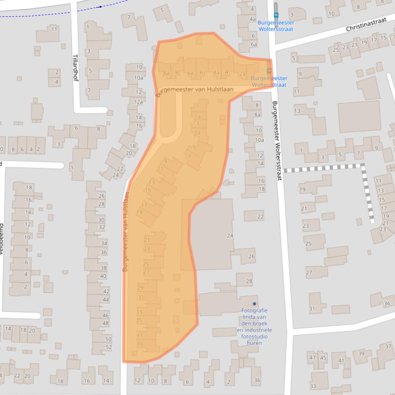 Kaart van postcodegebied 5384LR.