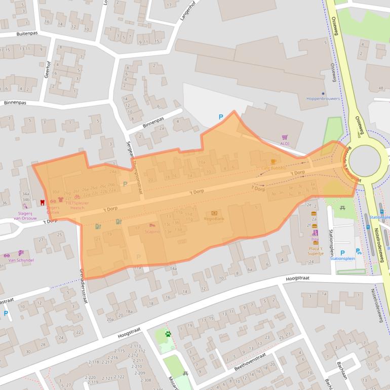 Kaart van postcodegebied 5384MA.