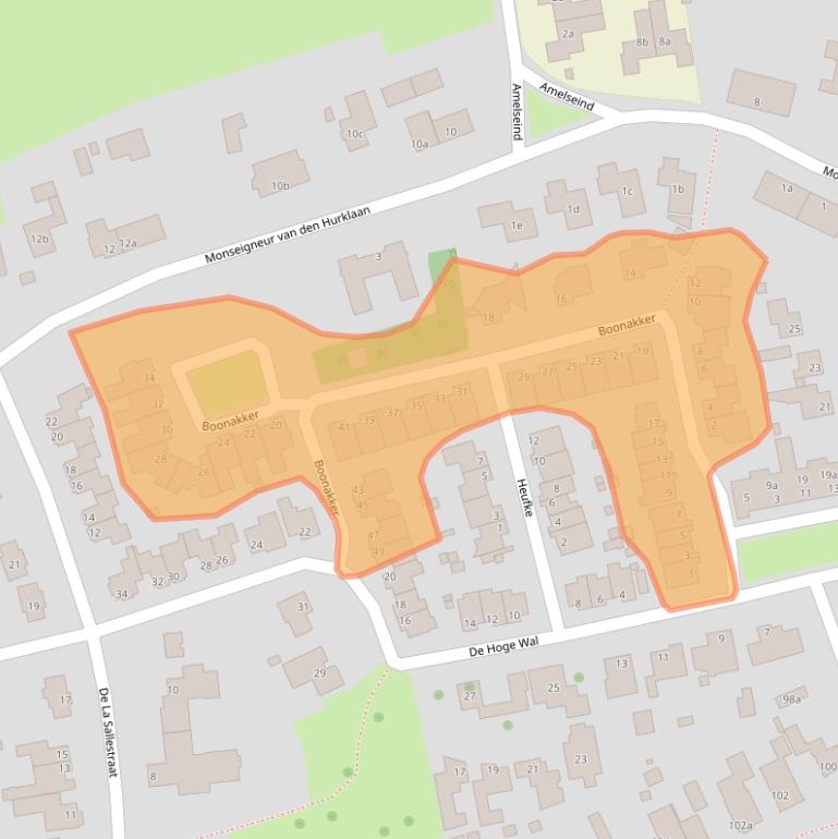 Kaart van postcodegebied 5384MG.