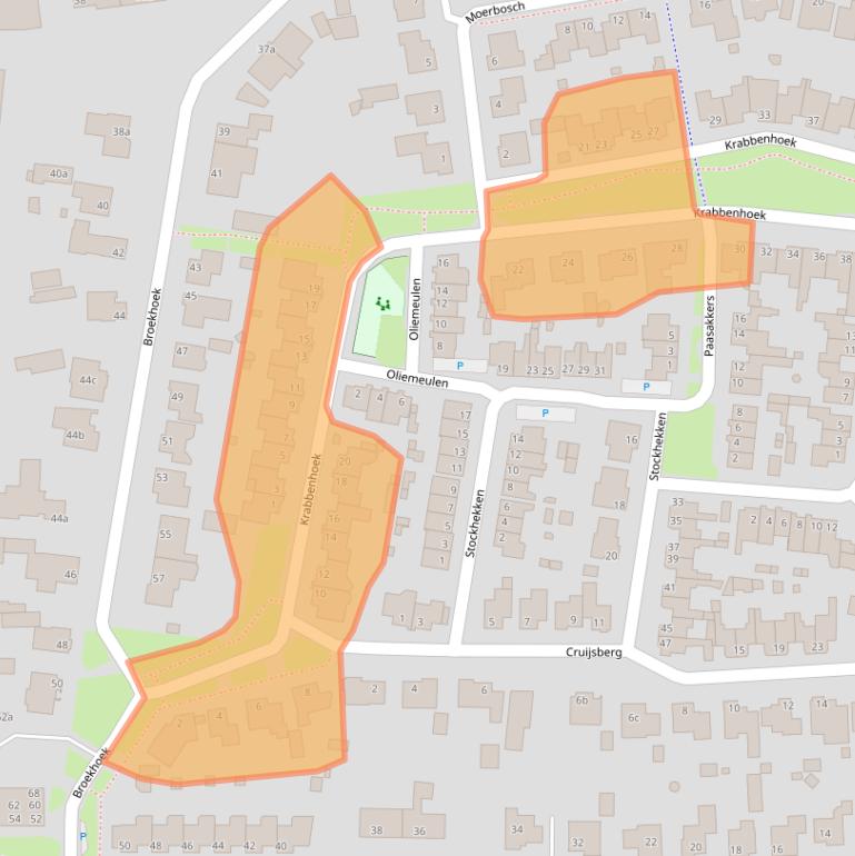 Kaart van postcodegebied 5384MS.