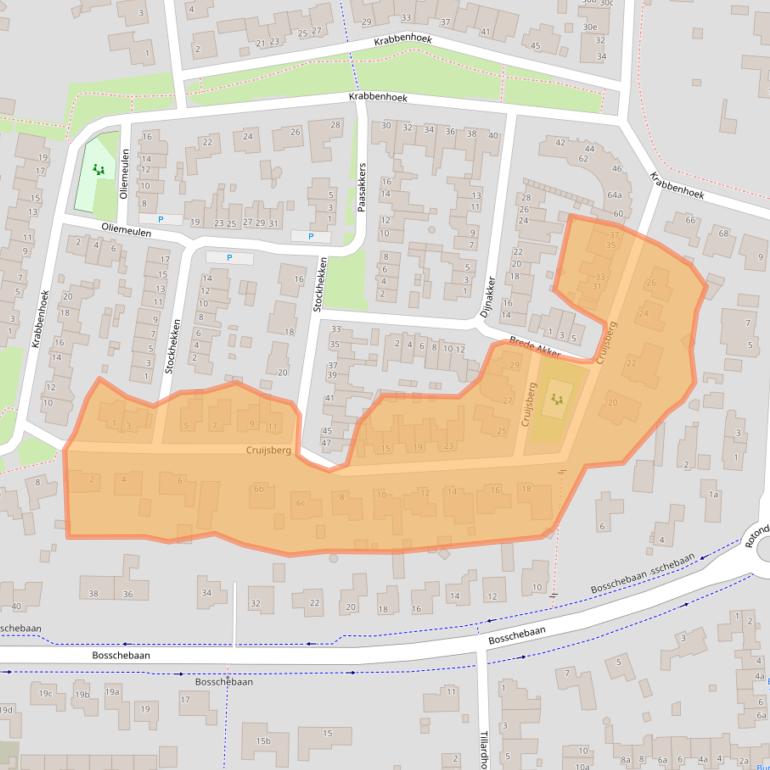 Kaart van postcodegebied 5384MV.