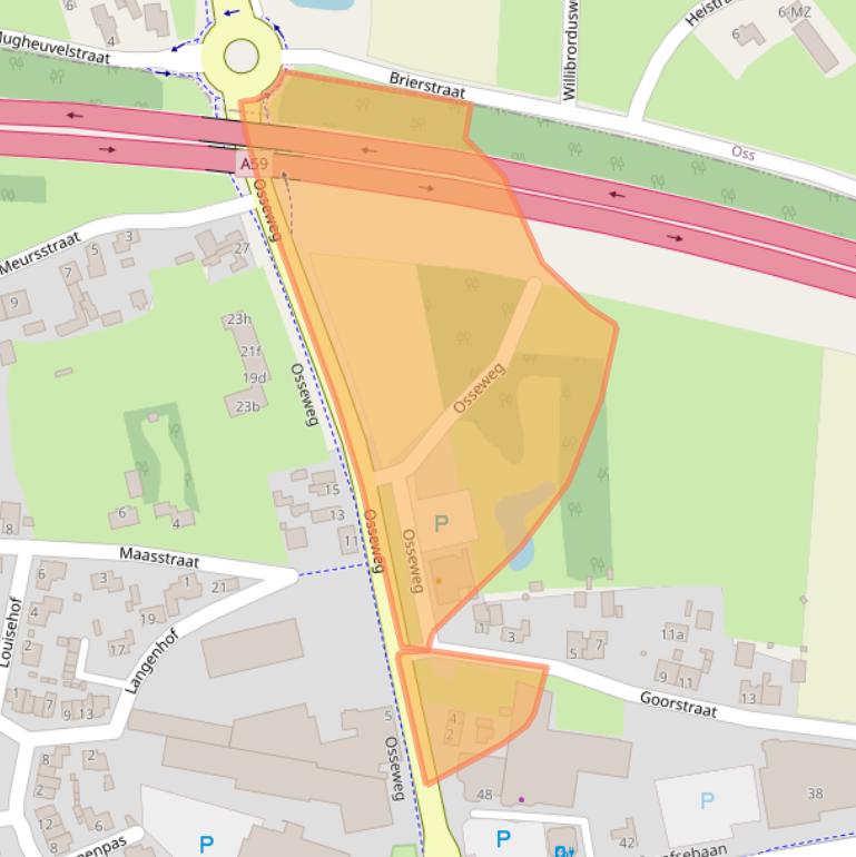 Kaart van postcodegebied 5384NC.