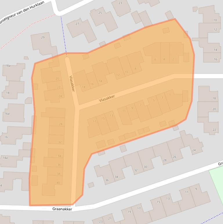 Kaart van postcodegebied 5384NN.