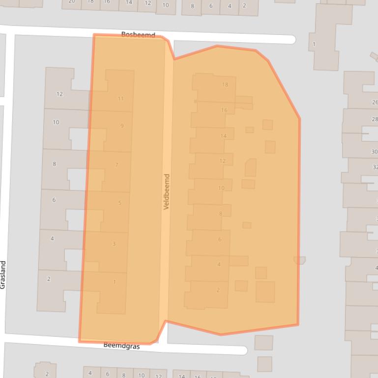 Kaart van postcodegebied 5384PC.