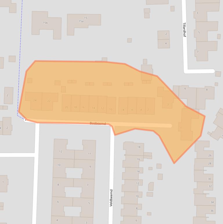Kaart van postcodegebied 5384PD.