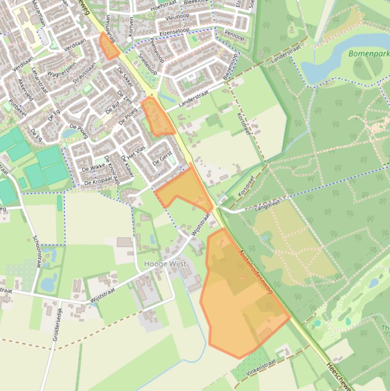 Kaart van postcodegebied 5384PN.
