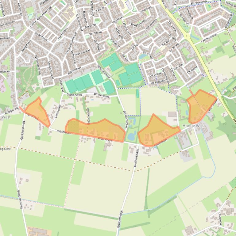 Kaart van postcodegebied 5384RA.