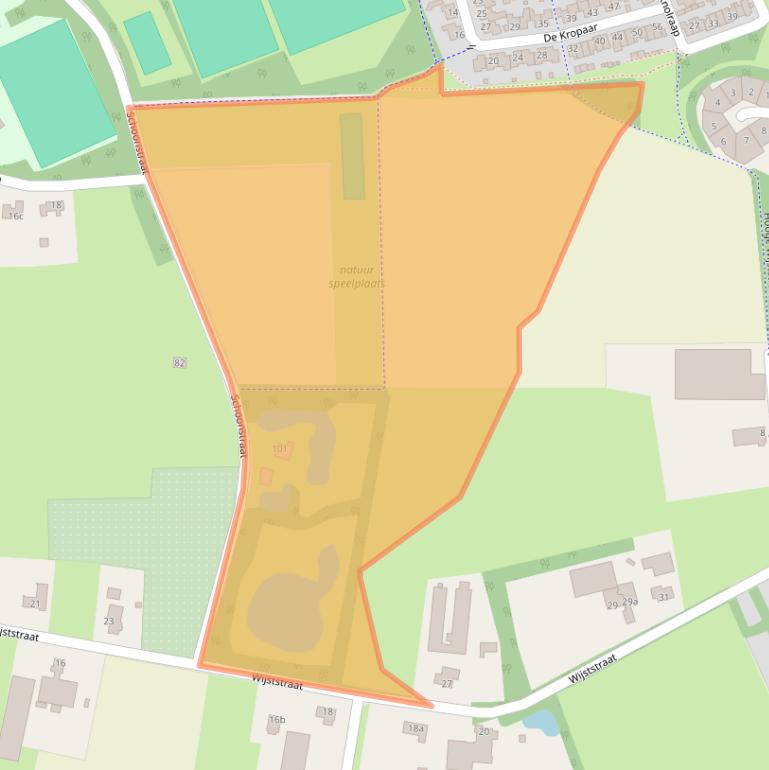 Kaart van postcodegebied 5384RD.