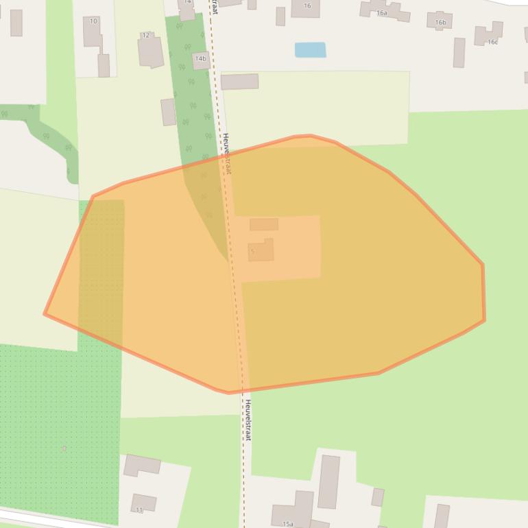 Kaart van postcodegebied 5384RG.