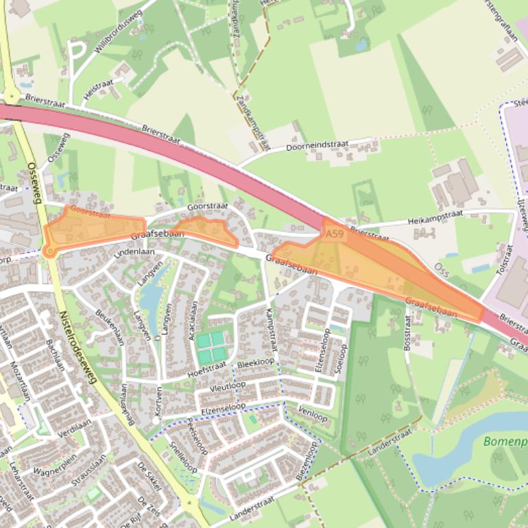 Kaart van postcodegebied 5384RT.