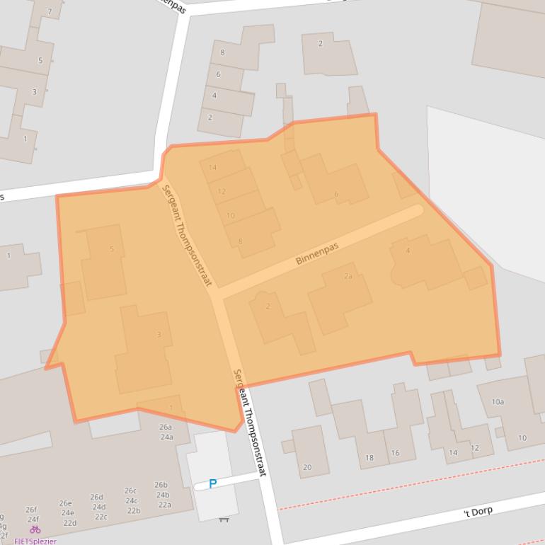 Kaart van postcodegebied 5384RX.