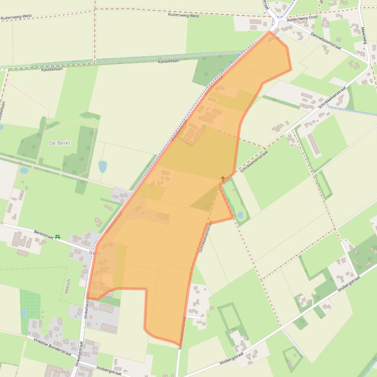 Kaart van postcodegebied 5384SC.