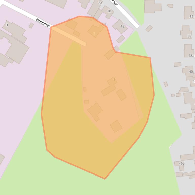 Kaart van postcodegebied 5384SH.