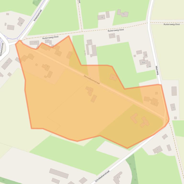 Kaart van postcodegebied 5384SP.