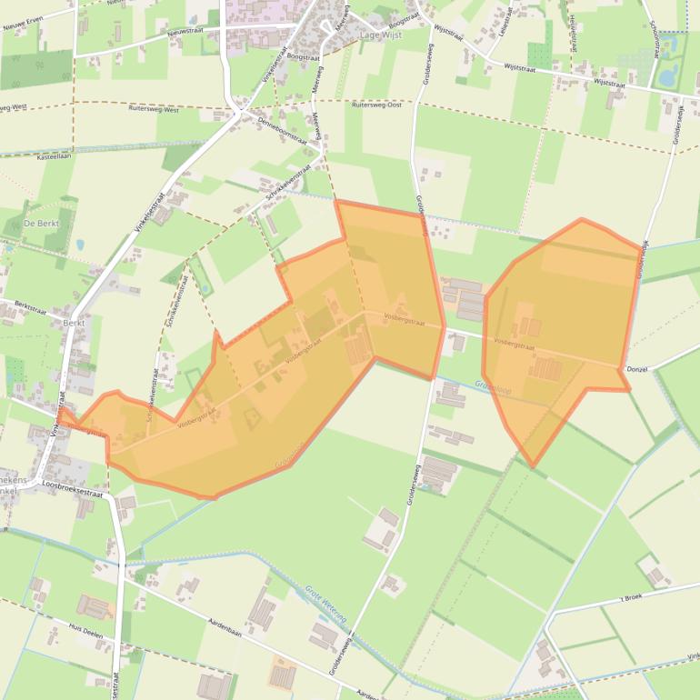 Kaart van postcodegebied 5384ST.