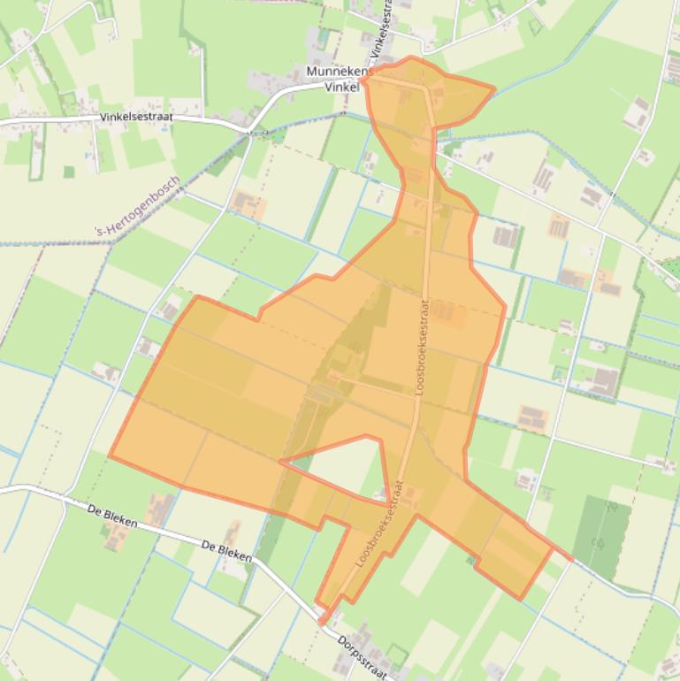 Kaart van postcodegebied 5384SV.