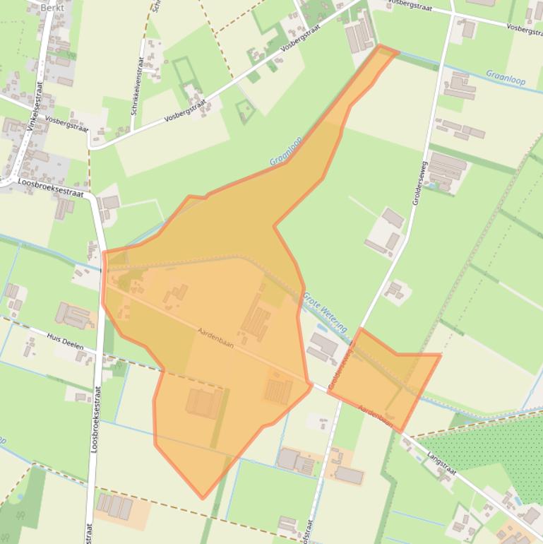 Kaart van postcodegebied 5384SW.