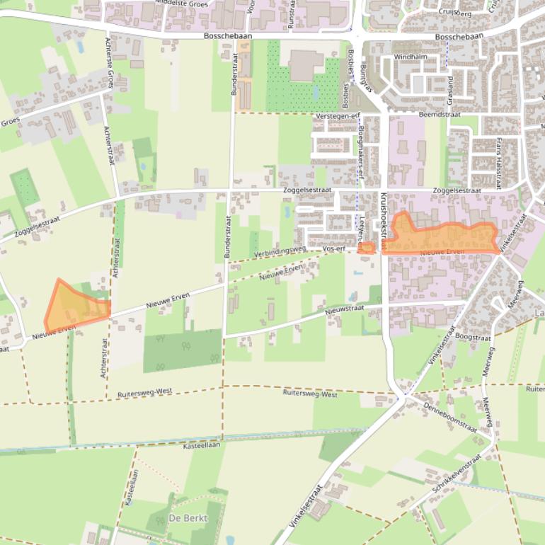 Kaart van postcodegebied 5384TB.