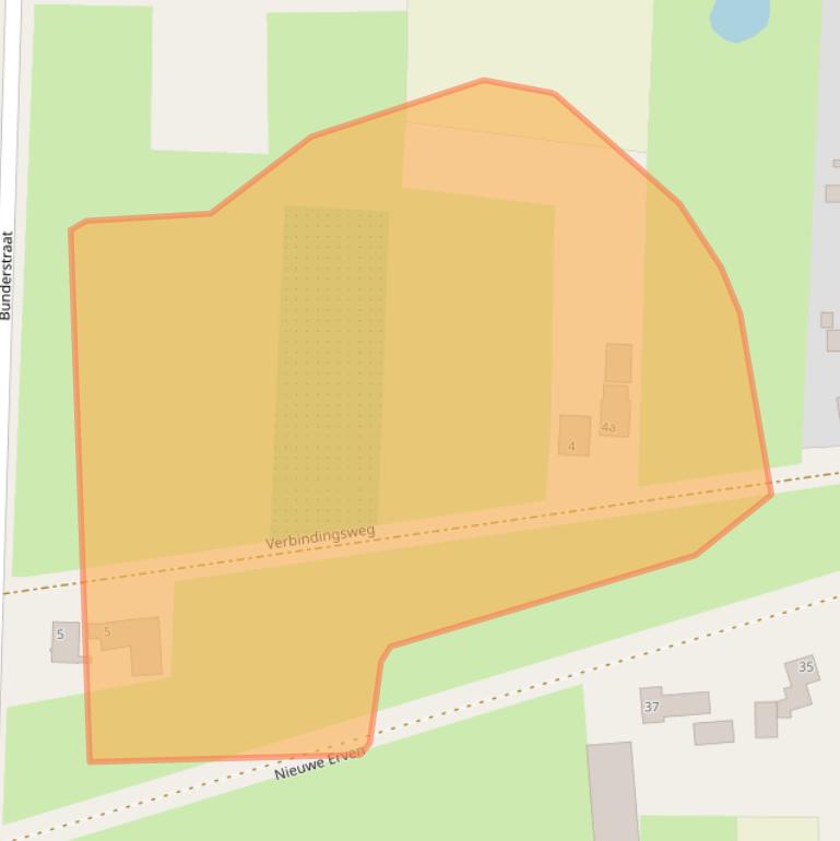 Kaart van postcodegebied 5384TD.