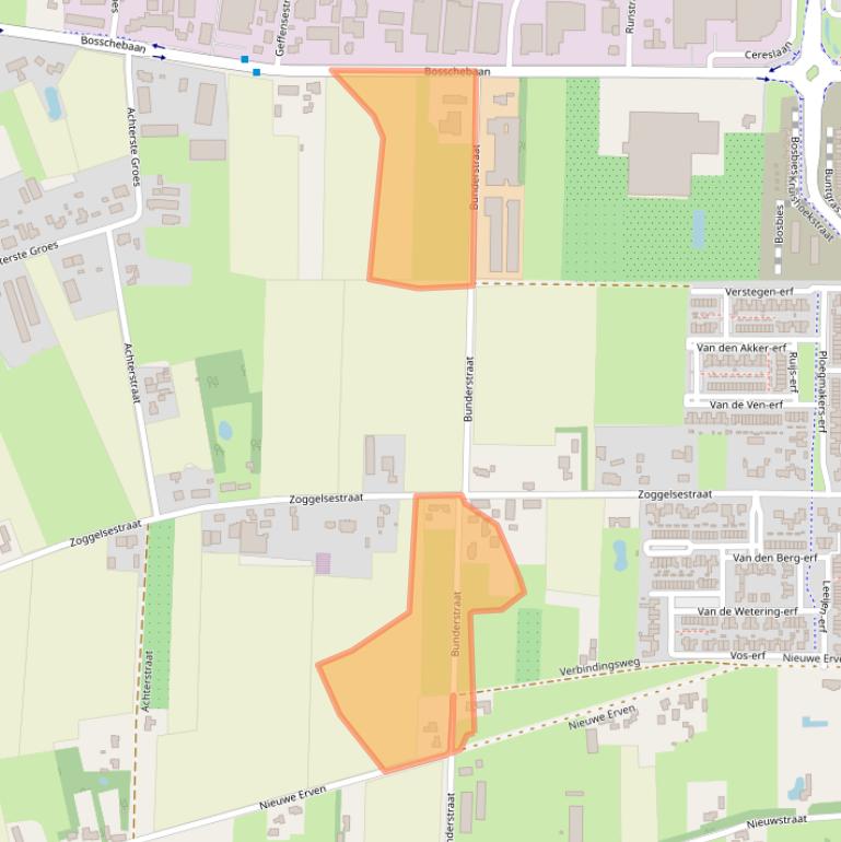 Kaart van postcodegebied 5384TE.